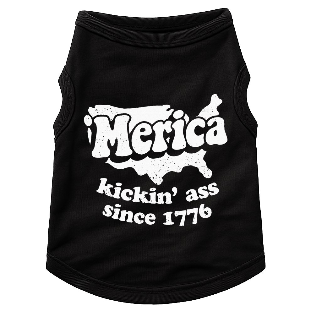 4th Of July Merica Kickin Ass Since 1776 Independence Day Gift Doggie Tank