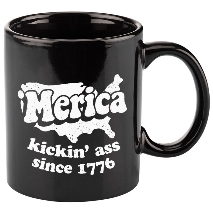 4th Of July Merica Kickin Ass Since 1776 Independence Day Gift 11oz C Handle Ceramic Mug