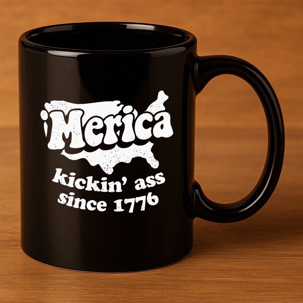 4th Of July Merica Kickin Ass Since 1776 Independence Day Gift 11oz C Handle Ceramic Mug