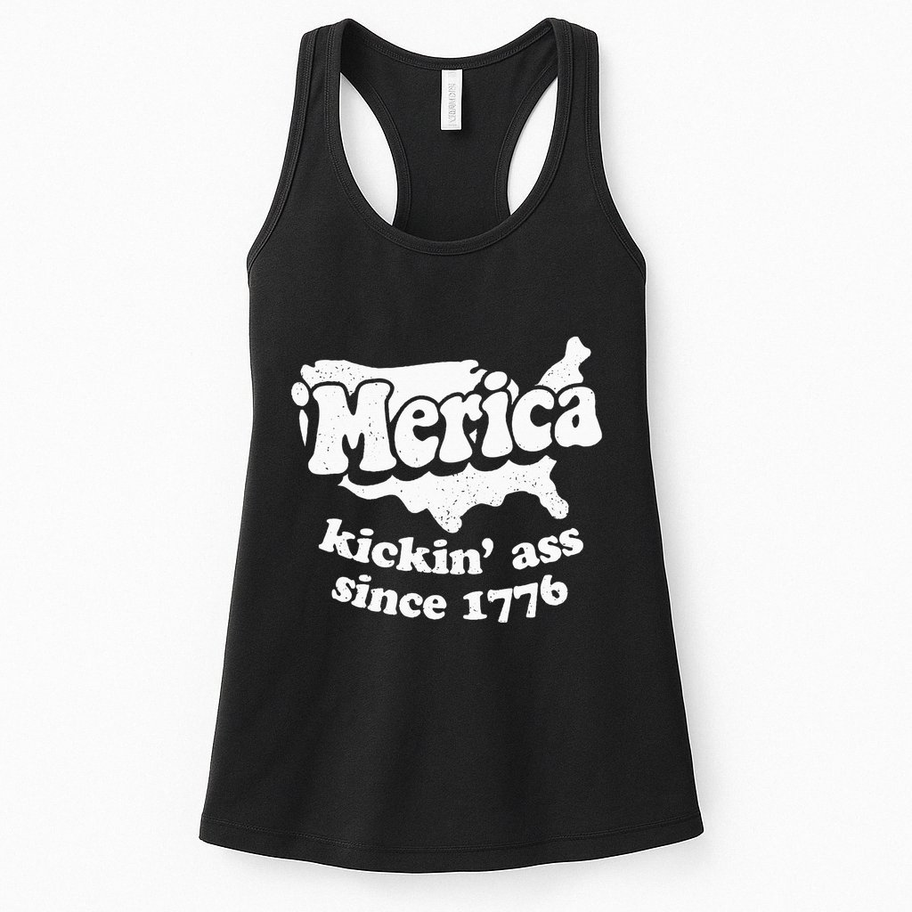4th Of July Merica Kickin Ass Since 1776 Independence Day Gift Womens Tank Top