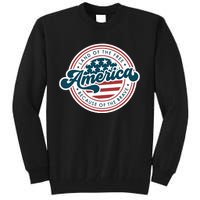 4th Of July America The Land Of The Free Because Of Brave Tall Sweatshirt