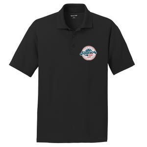 4th Of July America The Land Of The Free Because Of Brave PosiCharge RacerMesh Polo