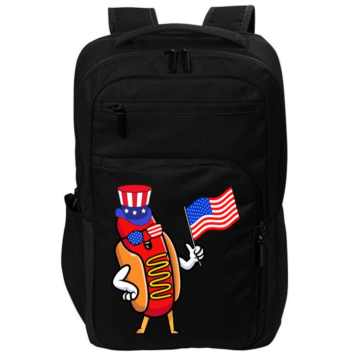 4th Of July Hot Dog Hotdog 4th Of July Impact Tech Backpack