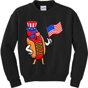 4th Of July Hot Dog Hotdog 4th Of July Kids Sweatshirt