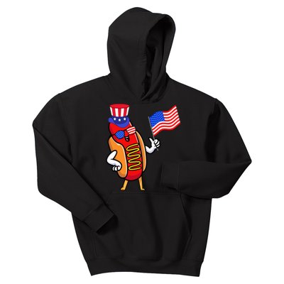 4th Of July Hot Dog Hotdog 4th Of July Kids Hoodie