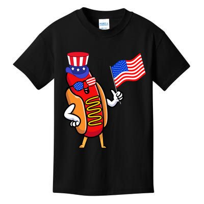 4th Of July Hot Dog Hotdog 4th Of July Kids T-Shirt