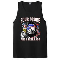 4th Of July Drinking Beer Patriot Four Score And 7 Beers Ago PosiCharge Competitor Tank