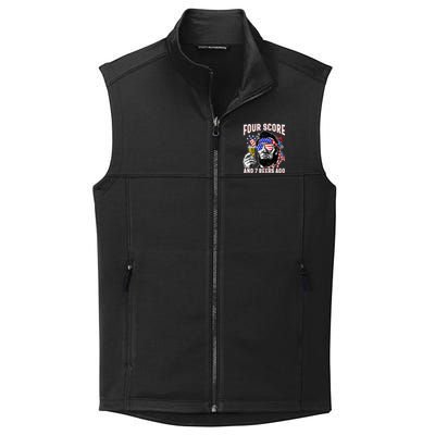 4th Of July Drinking Beer Patriot Four Score And 7 Beers Ago Collective Smooth Fleece Vest