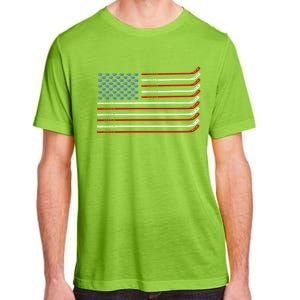 4th Of July Hockey Hockey American Flag Usa Patriotic Sport Great Gift Adult ChromaSoft Performance T-Shirt