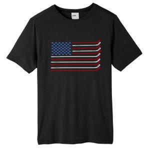 4th Of July Hockey Hockey American Flag Usa Patriotic Sport Great Gift Tall Fusion ChromaSoft Performance T-Shirt