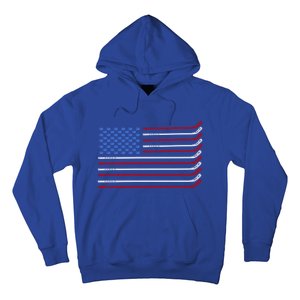 4th Of July Hockey Hockey American Flag Usa Patriotic Sport Great Gift Hoodie