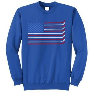 4th Of July Hockey Hockey American Flag Usa Patriotic Sport Great Gift Sweatshirt