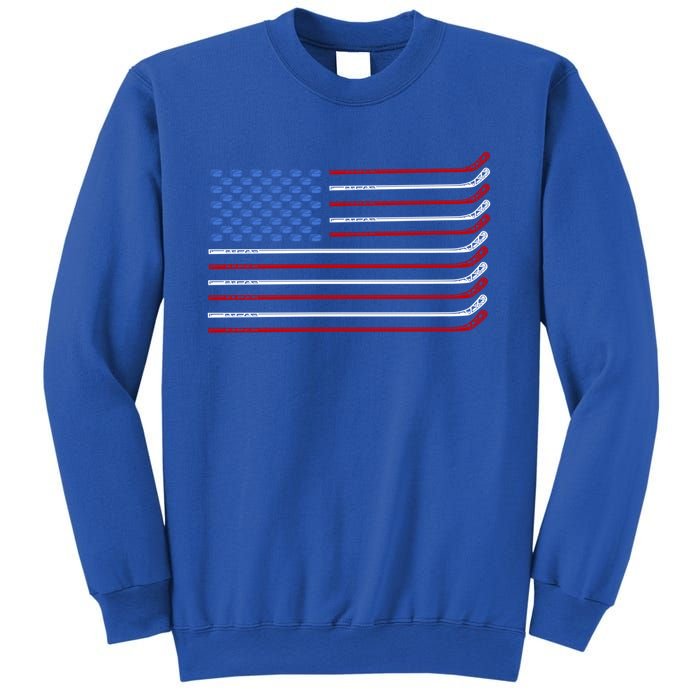 4th Of July Hockey Hockey American Flag Usa Patriotic Sport Great Gift Sweatshirt