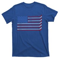 4th Of July Hockey Hockey American Flag Usa Patriotic Sport Great Gift T-Shirt