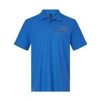 4th Of July Hockey Hockey American Flag Usa Patriotic Sport Great Gift Softstyle Adult Sport Polo