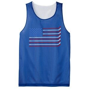 4th Of July Hockey Hockey American Flag Usa Patriotic Sport Great Gift Mesh Reversible Basketball Jersey Tank