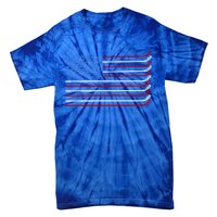 4th Of July Hockey Hockey American Flag Usa Patriotic Sport Great Gift Tie-Dye T-Shirt