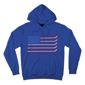 4th Of July Hockey Hockey American Flag Usa Patriotic Sport Great Gift Tall Hoodie