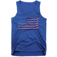 4th Of July Hockey Hockey American Flag Usa Patriotic Sport Great Gift Tank Top