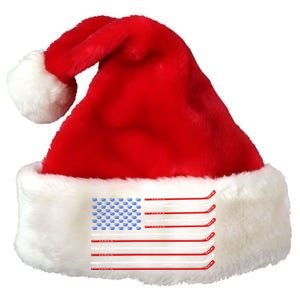 4th Of July Hockey Hockey American Flag Usa Patriotic Sport Great Gift Premium Christmas Santa Hat