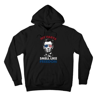 4th Of July My Farts Smell Like Freedom Abraham Lincoln Hoodie