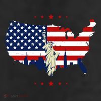 4th Of July American Flag Statue Of Liberty Cool Comfort Performance Bucket Hat