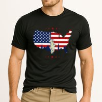 4th Of July American Flag Statue Of Liberty Cooling Performance Crew T-Shirt