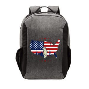 4th Of July American Flag Statue Of Liberty Vector Backpack