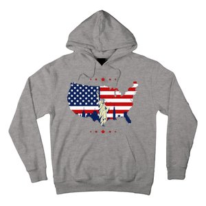 4th Of July American Flag Statue Of Liberty Hoodie