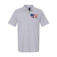 4th Of July American Flag Statue Of Liberty Softstyle Adult Sport Polo