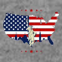 4th Of July American Flag Statue Of Liberty Premium T-Shirt