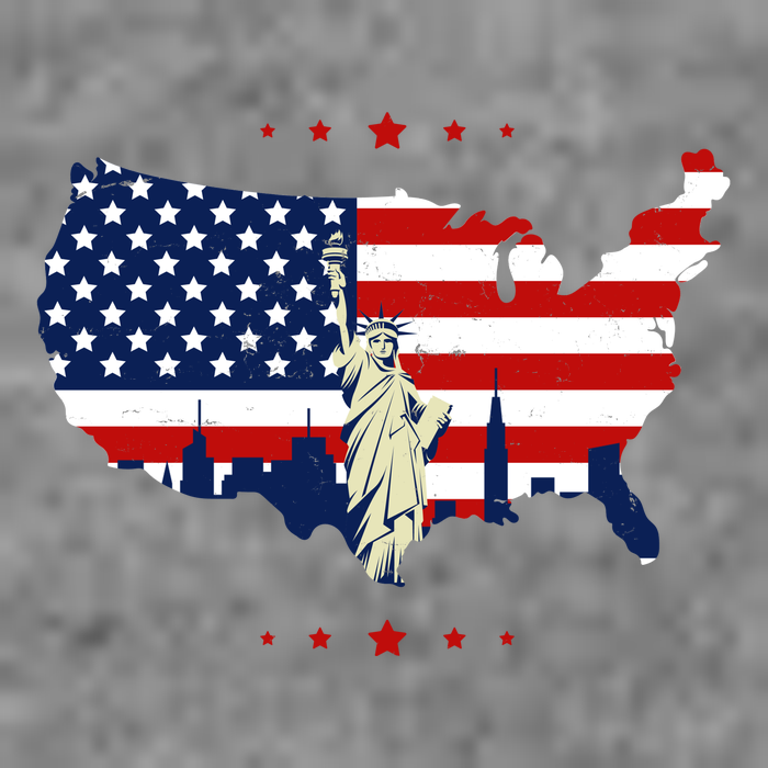 4th Of July American Flag Statue Of Liberty Premium T-Shirt