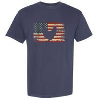 4th of July Chicken Patriotic American Flag Wo Girl Garment-Dyed Heavyweight T-Shirt