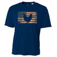 4th of July Chicken Patriotic American Flag Wo Girl Cooling Performance Crew T-Shirt