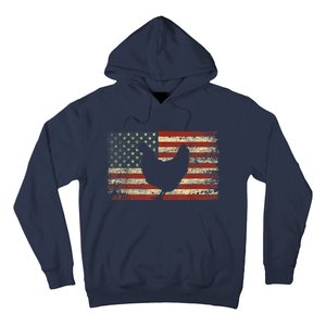 4th of July Chicken Patriotic American Flag Wo Girl Hoodie