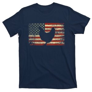 4th of July Chicken Patriotic American Flag Wo Girl T-Shirt