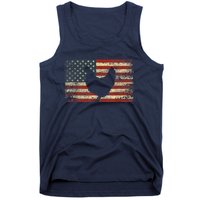 4th of July Chicken Patriotic American Flag Wo Girl Tank Top