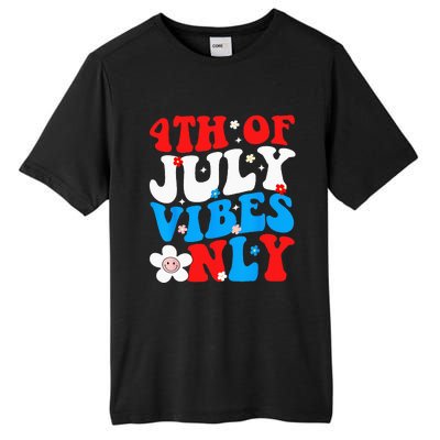 4th Of July Vibes Only 4th Of July Women Men Tall Fusion ChromaSoft Performance T-Shirt