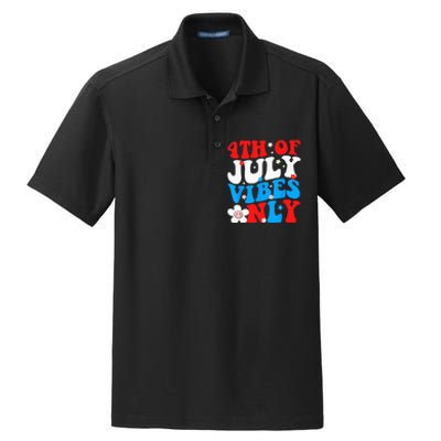 4th Of July Vibes Only 4th Of July Women Men Dry Zone Grid Polo