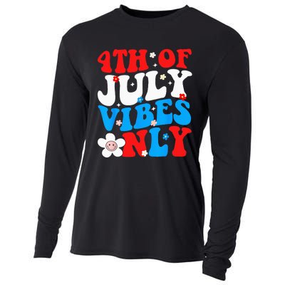 4th Of July Vibes Only 4th Of July Women Men Cooling Performance Long Sleeve Crew