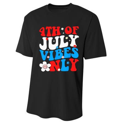 4th Of July Vibes Only 4th Of July Women Men Performance Sprint T-Shirt