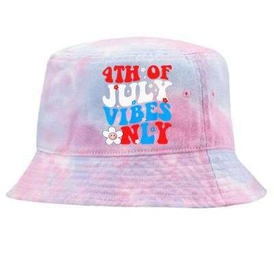 4th Of July Vibes Only 4th Of July Women Men Tie-Dyed Bucket Hat