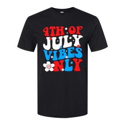 4th Of July Vibes Only 4th Of July Women Men Softstyle CVC T-Shirt