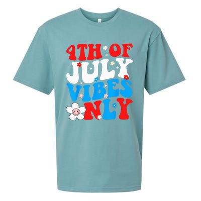 4th Of July Vibes Only 4th Of July Women Men Sueded Cloud Jersey T-Shirt