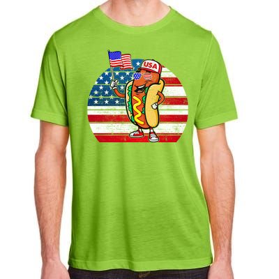 4th Of July Hot Dog Hotdog 4th Of July Adult ChromaSoft Performance T-Shirt