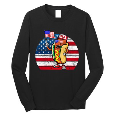 4th Of July Hot Dog Hotdog 4th Of July Long Sleeve Shirt