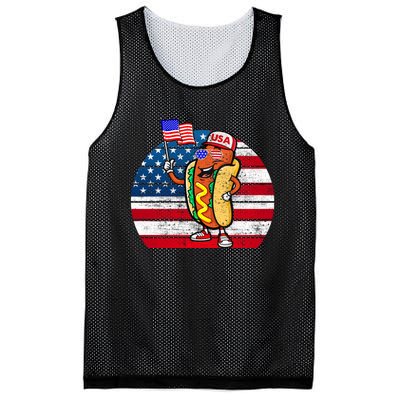 4th Of July Hot Dog Hotdog 4th Of July Mesh Reversible Basketball Jersey Tank