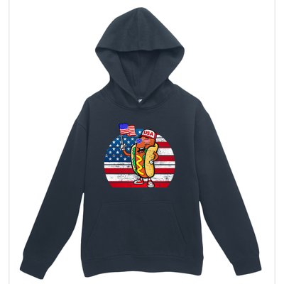 4th Of July Hot Dog Hotdog 4th Of July Urban Pullover Hoodie