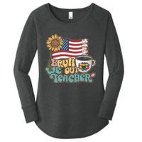 4th Of July Bruh We Out Teachers End Of School Year Teacher Summer Gift Women's Perfect Tri Tunic Long Sleeve Shirt