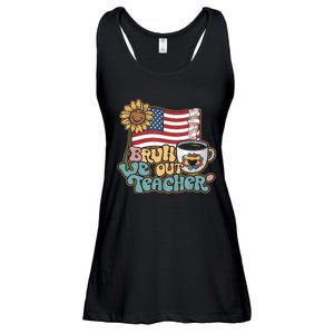 4th Of July Bruh We Out Teachers End Of School Year Teacher Summer Gift Ladies Essential Flowy Tank